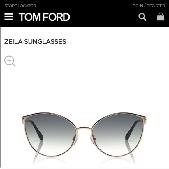 Tom Ford Accessories Tom Ford Zeila Gradient Cat Eye Sunglasses
